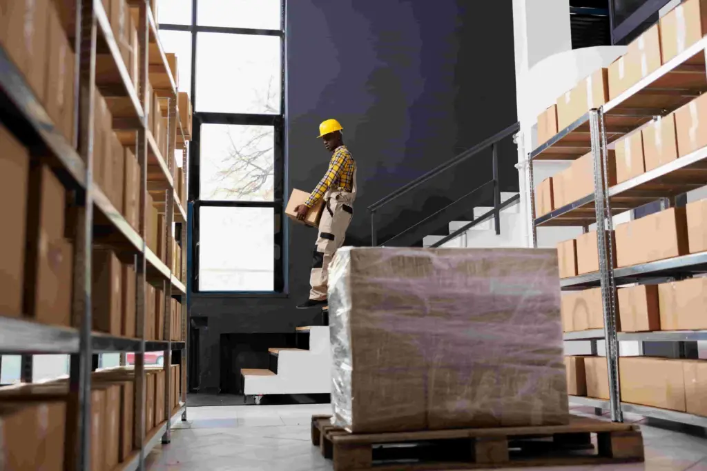 Man Work in Fulfillment senter